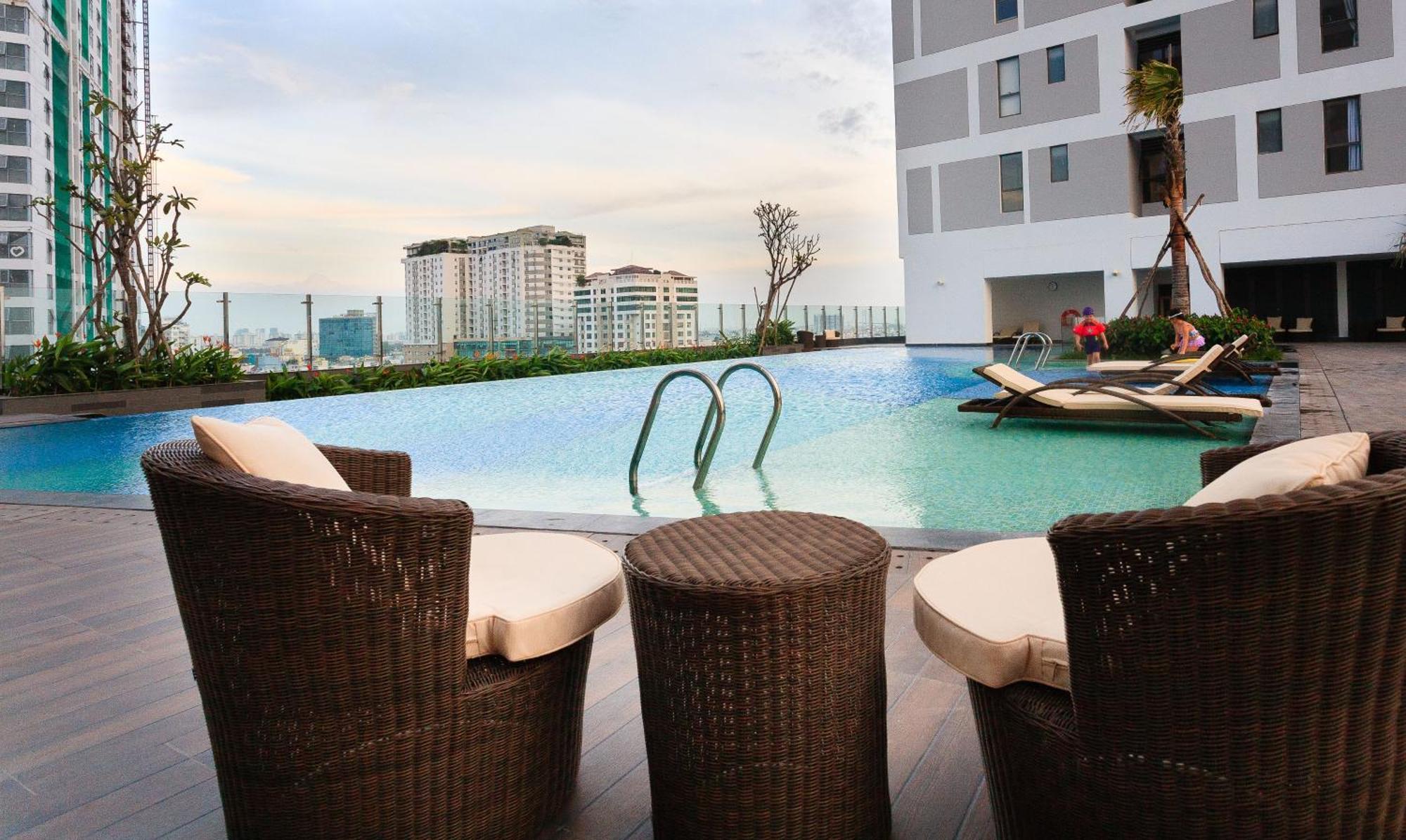 Min' Apartment - Rivergate Residence Downtown Bui Vien - Free Pool 호치민 외부 사진