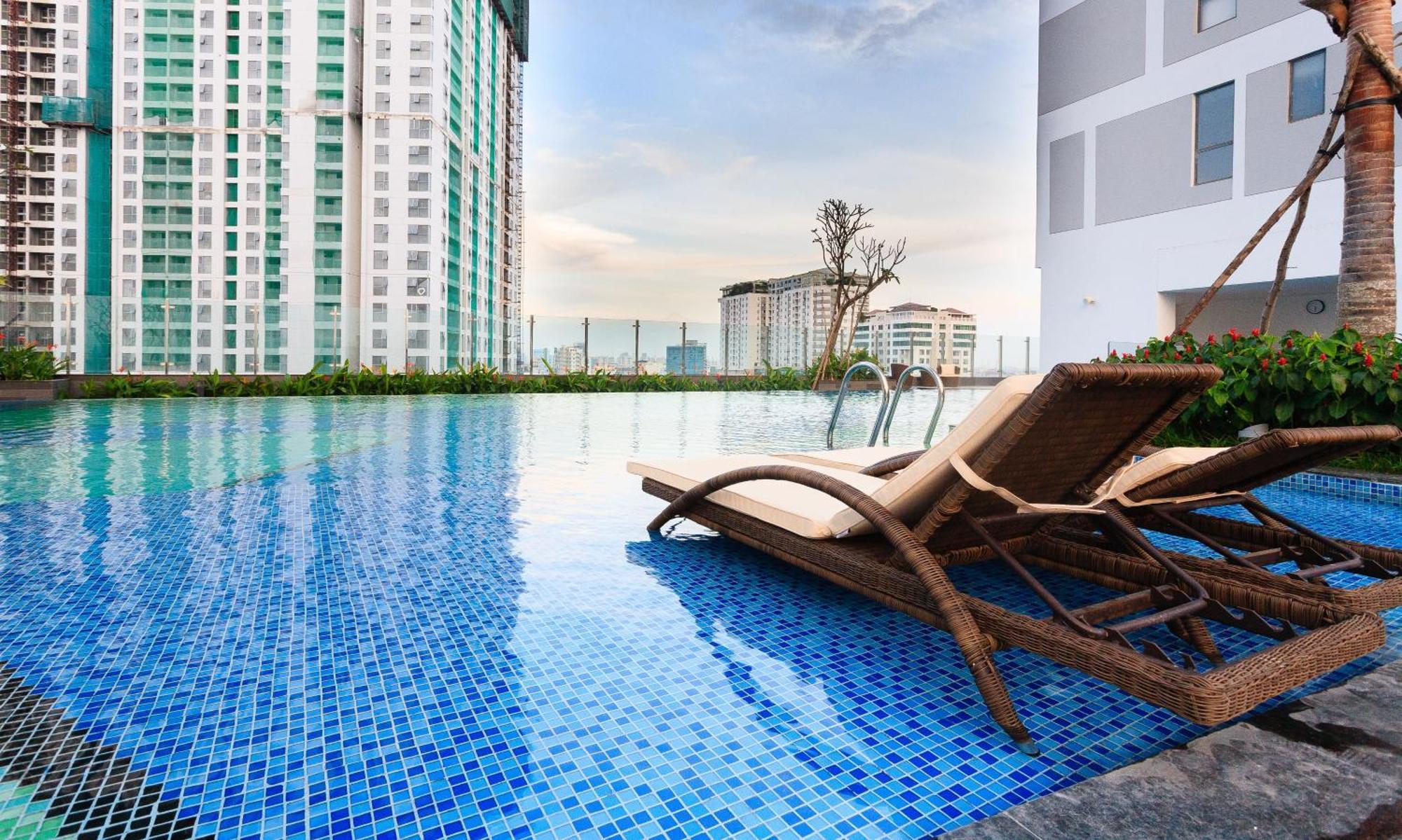 Min' Apartment - Rivergate Residence Downtown Bui Vien - Free Pool 호치민 외부 사진
