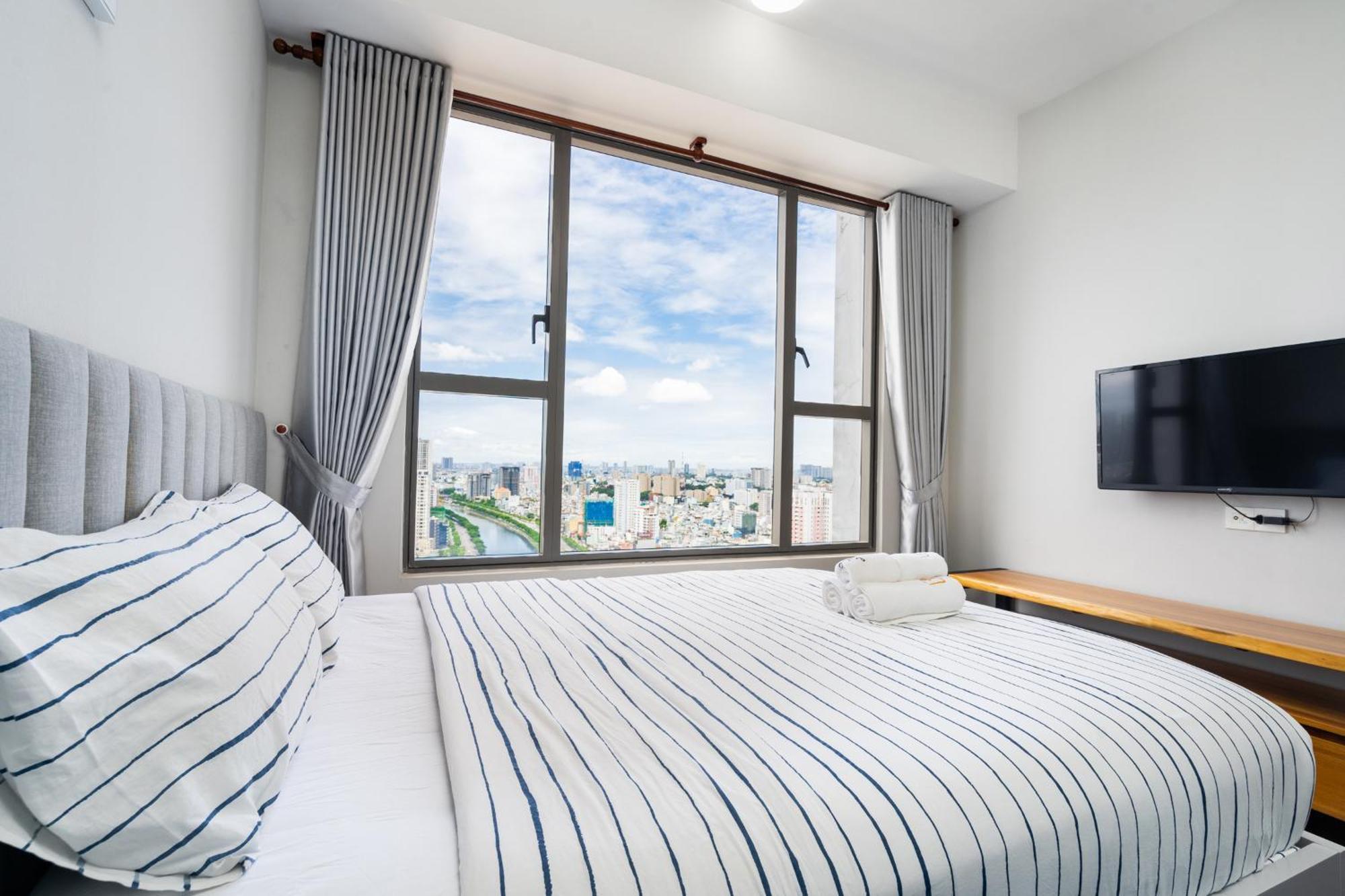 Min' Apartment - Rivergate Residence Downtown Bui Vien - Free Pool 호치민 외부 사진